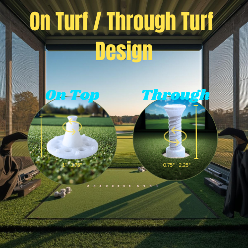 Adjustable Golf Range Tees (3, 6 & 12 Pack)